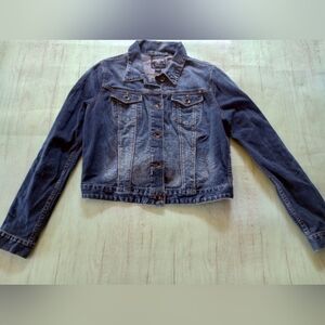 Lucky Brand Pixie Denim Jacket Women's L Blue Jean Jacket
